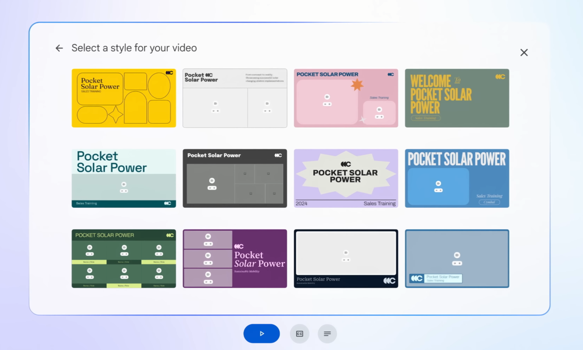 Google Vids will offer automatic templates, scenes and storyboards