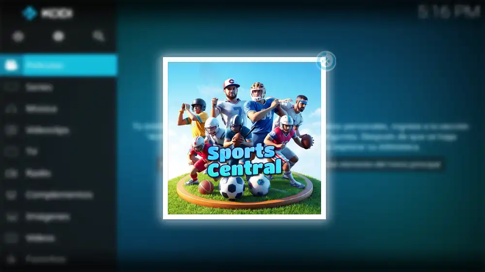 How to Install Sports Central Addon on Kodi